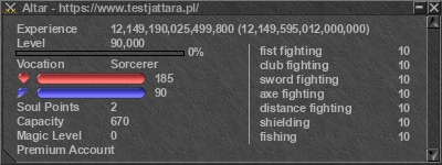 Signature for player Altar